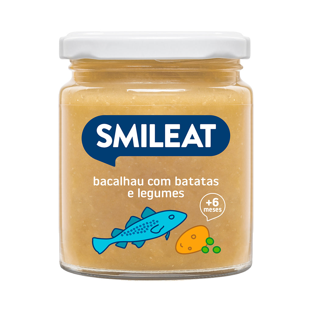 Boião de bacalhau com batatas e legumes