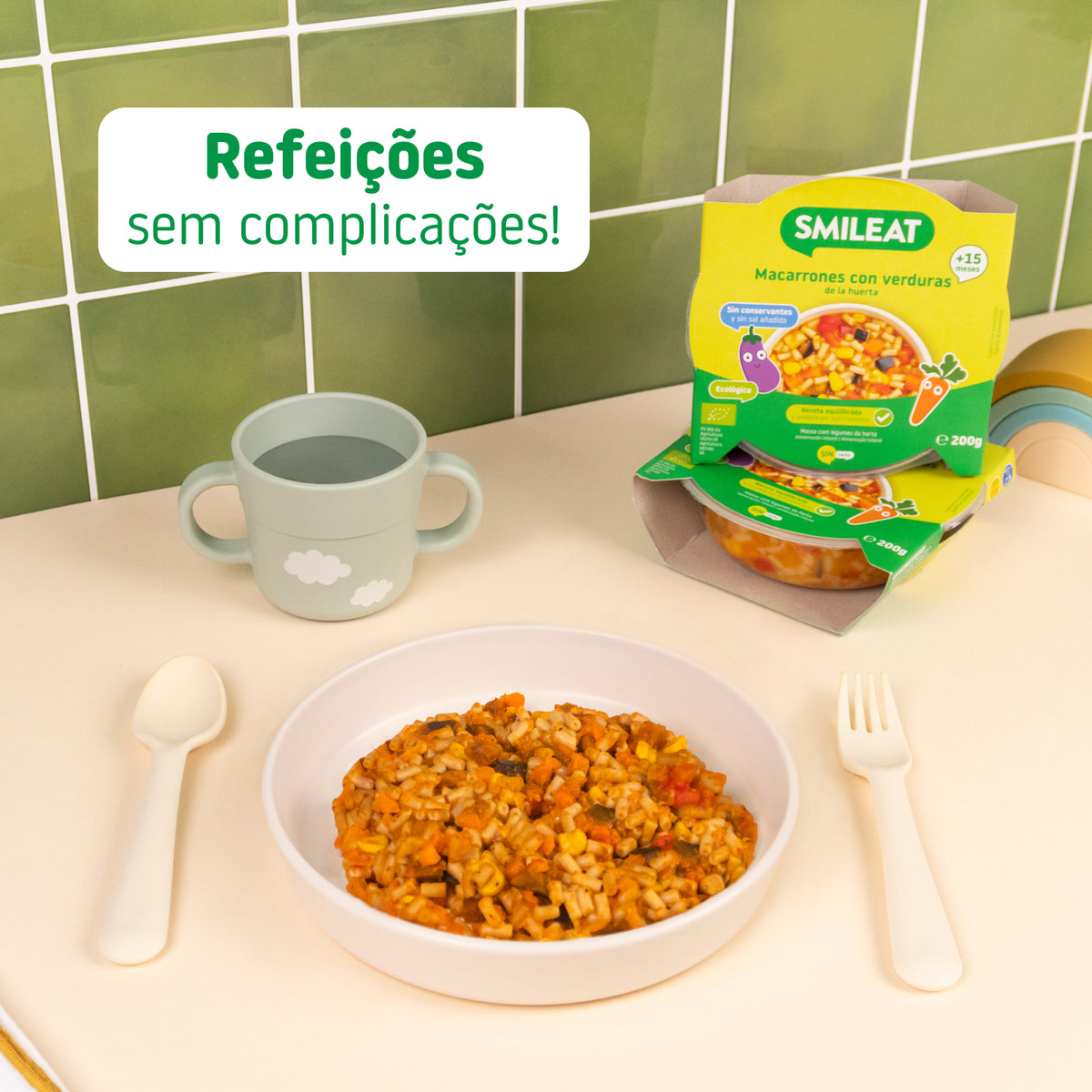 Pratinho de Massa com legumes da horta refeições sem complicações!