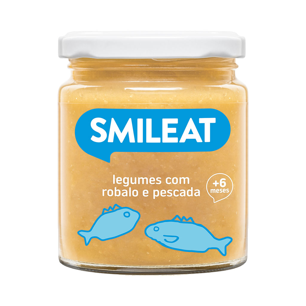 Boião de legumes com robalo e pescada