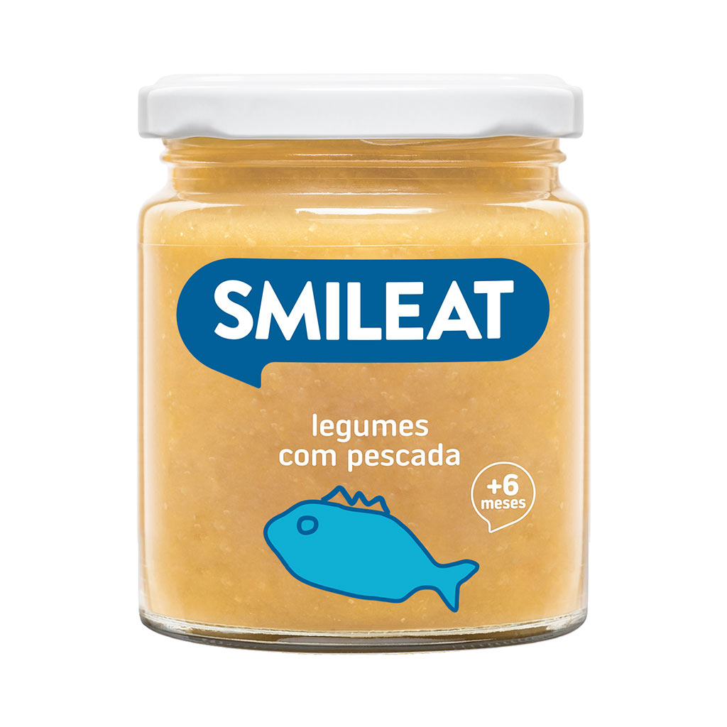 Boião de legumes com pescada