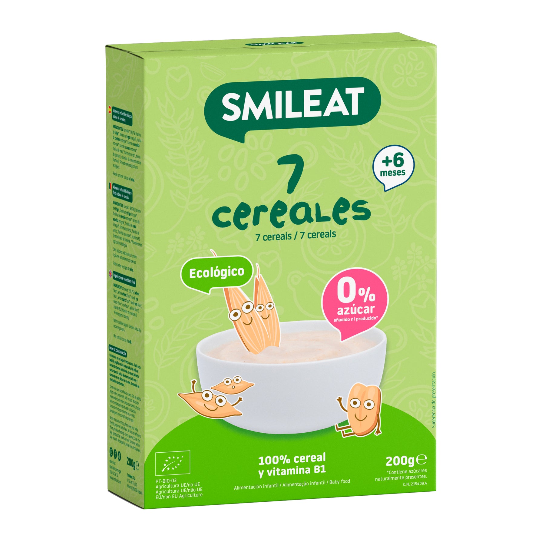 Papas 7 cereais para pequenhotes