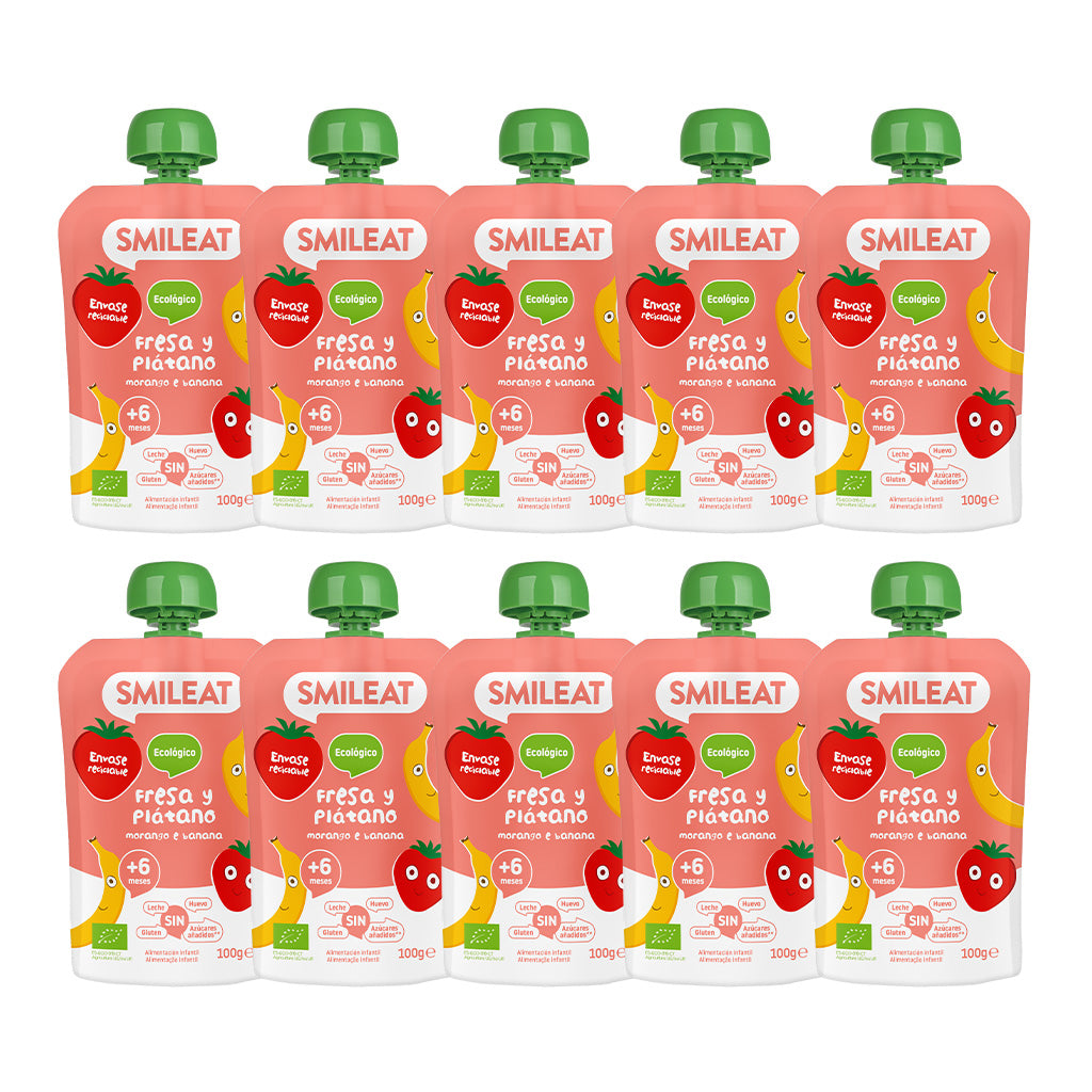 Pack pouches Morango e Banana