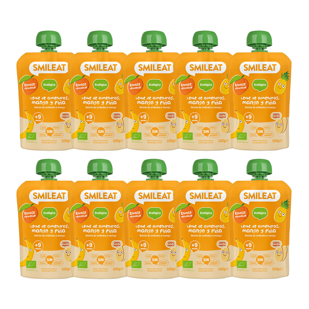 Pack pouches Bebida de Amêndoa, Manga e Ananás