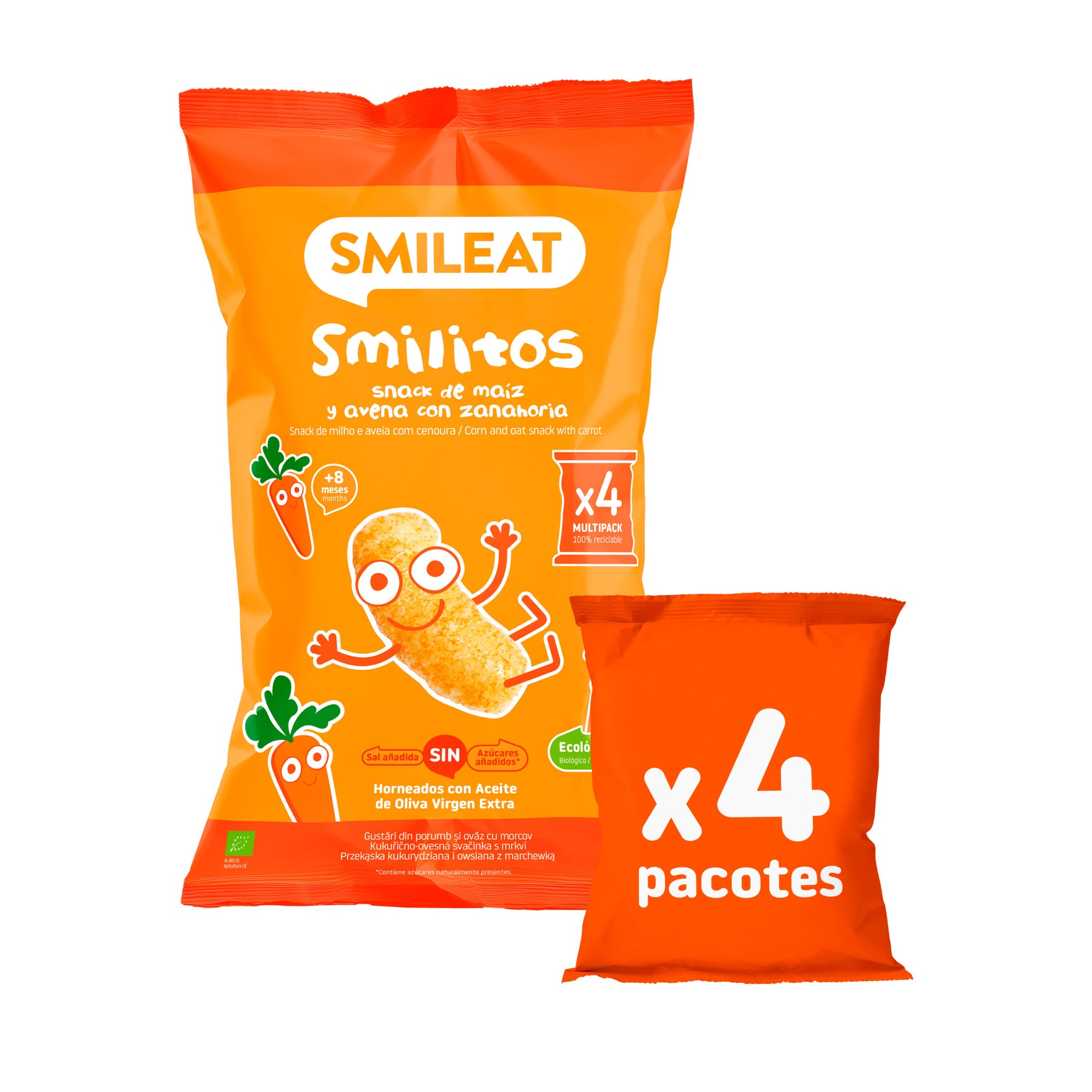 Pack Smilitos de milho, aveia e cenour
