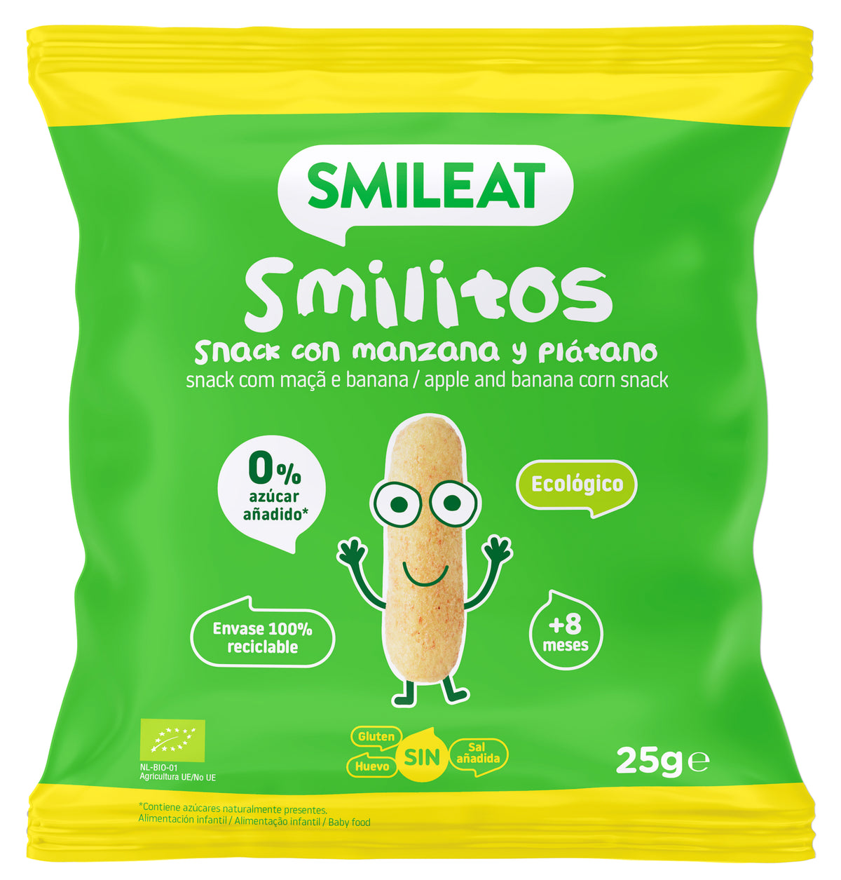 Smilitos com maçã e banana