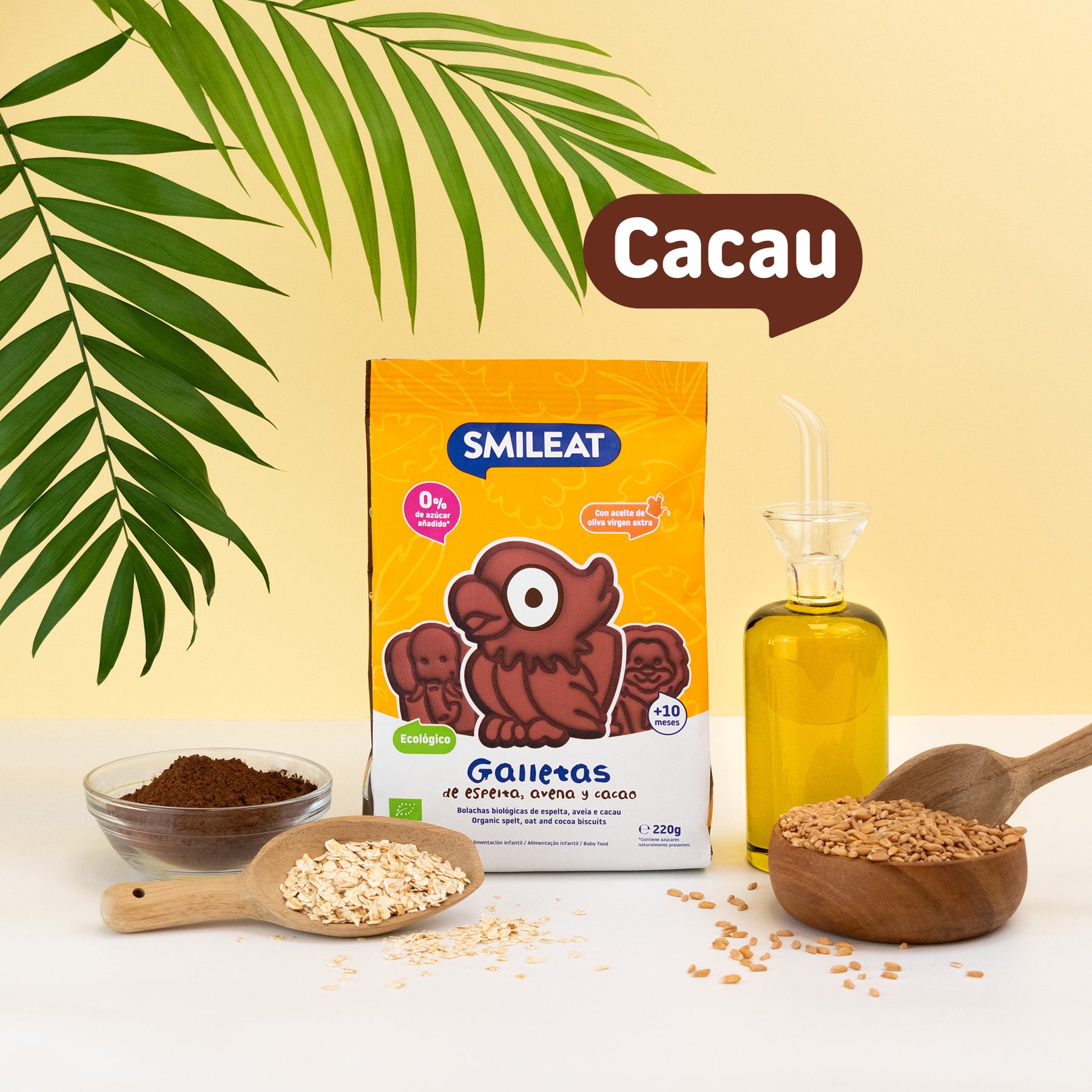 Bolachas de espelta aveia e cacau