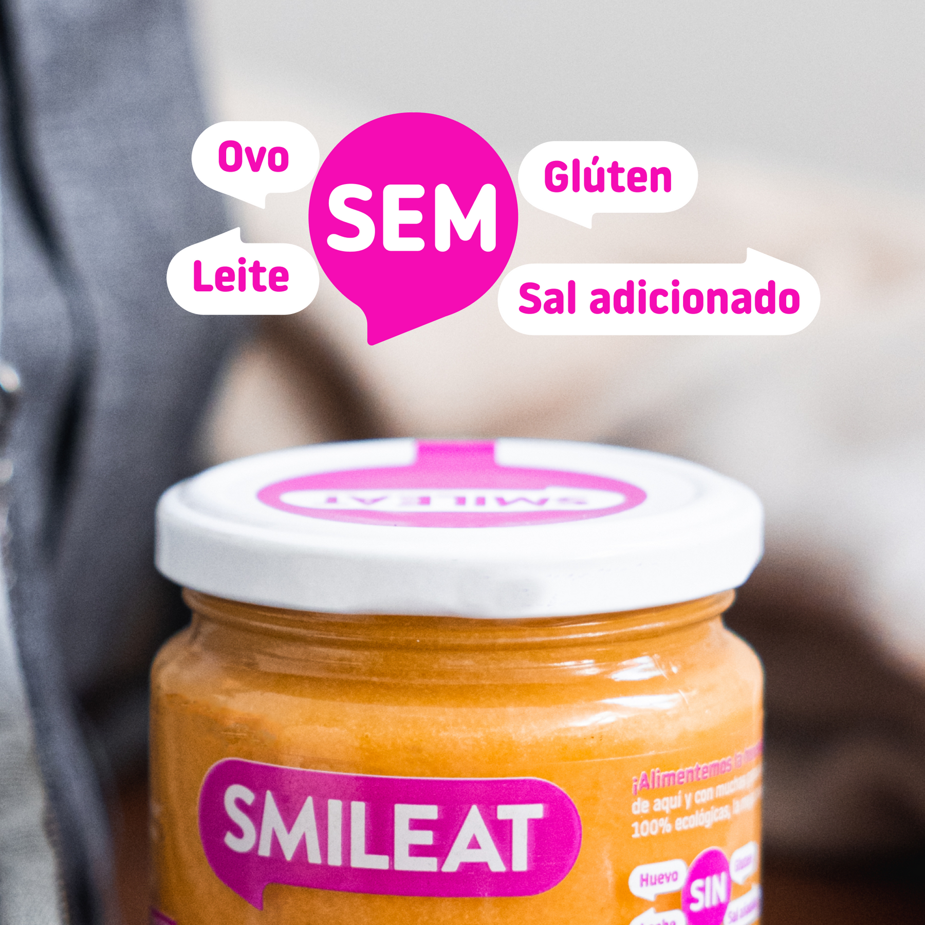 Boião de legumes com peru