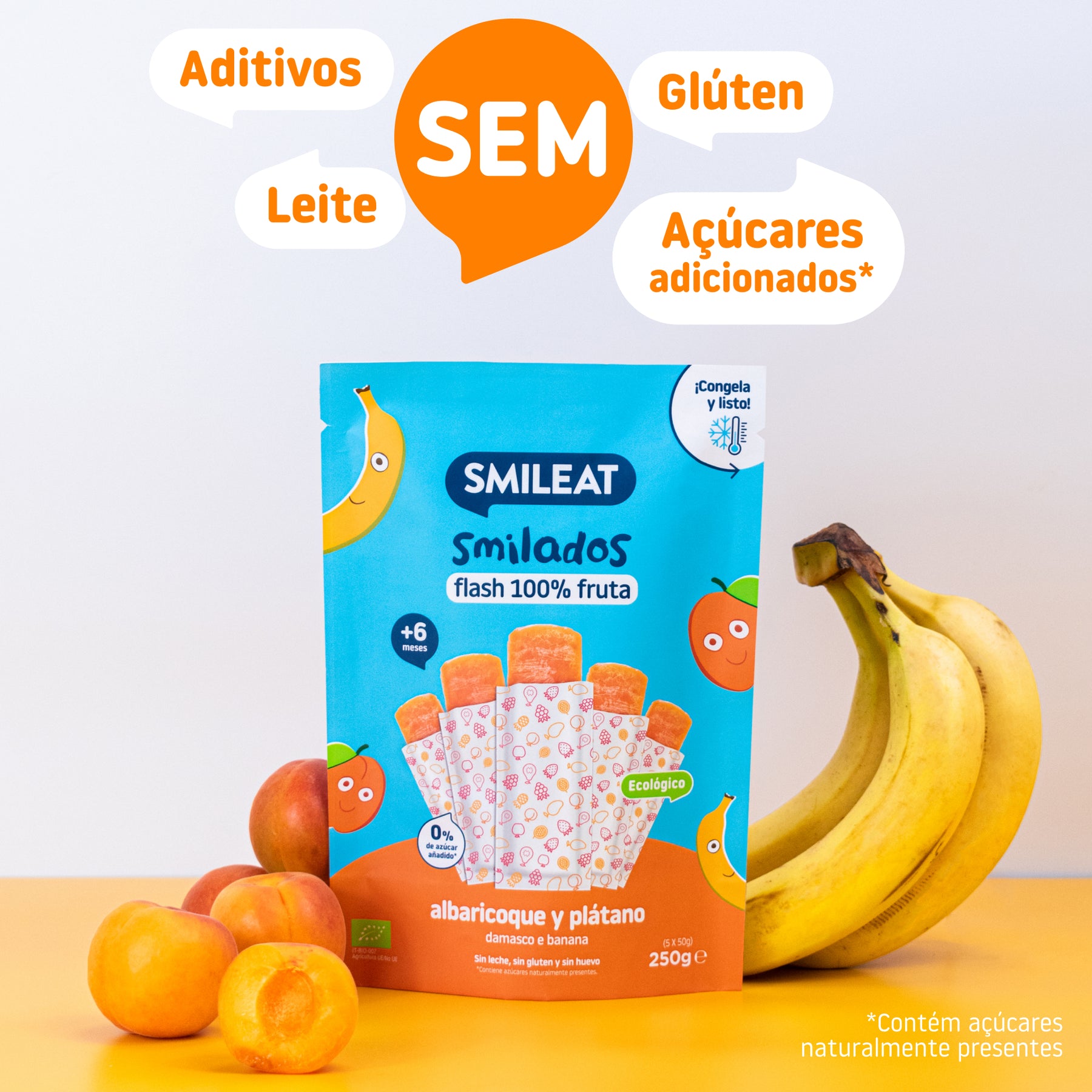 Smilado de damasco e banana