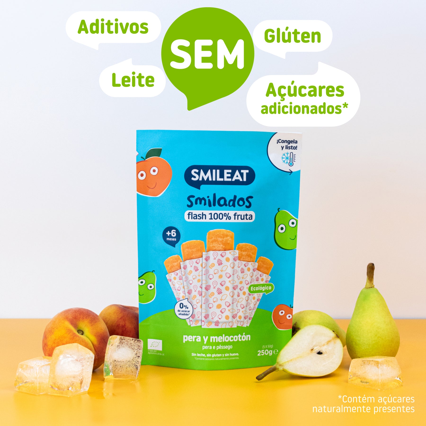Smilado de pera e pêssego