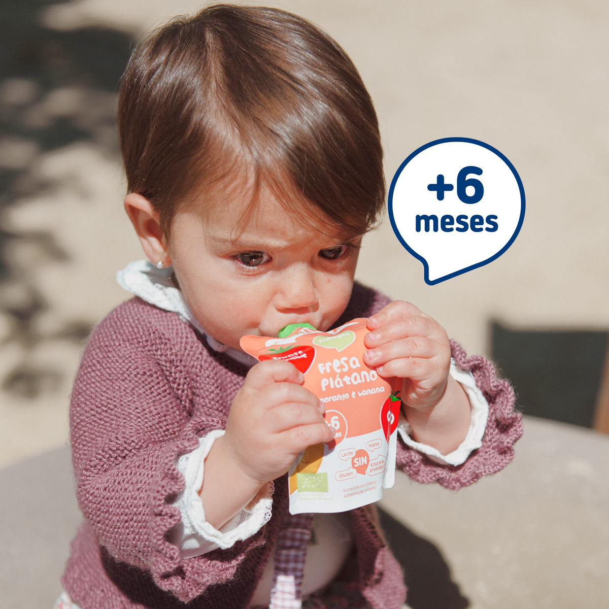 Pouch morango e banana 100 g