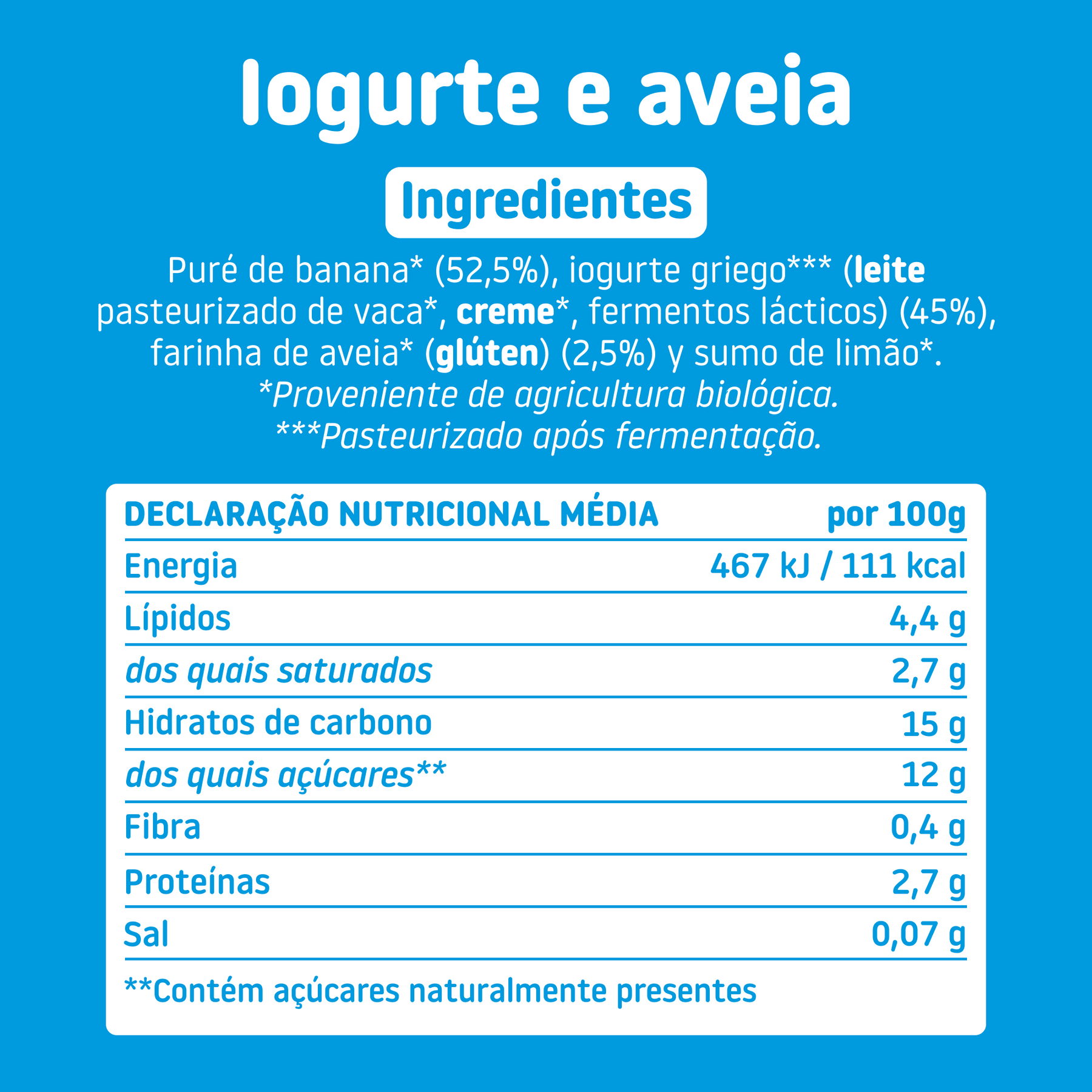 Pack pouches Iogurte & Aveia