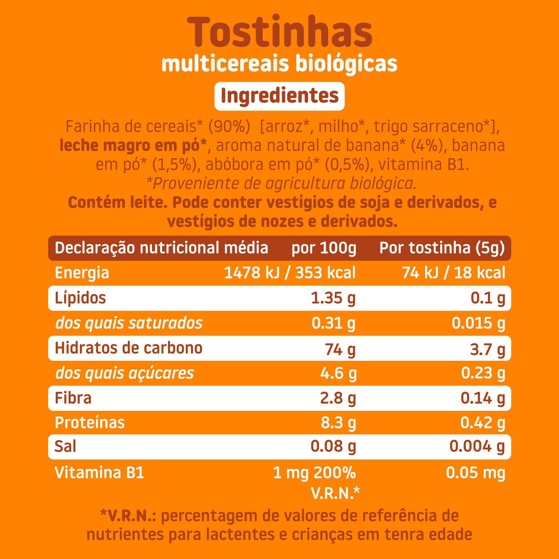 Tostinhas Multicereais