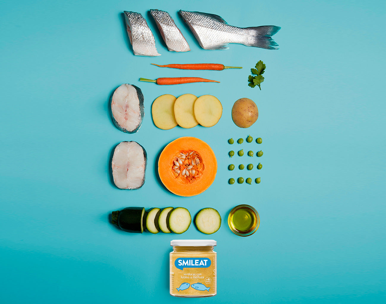 Legumes com Robalo e Pescada 230g