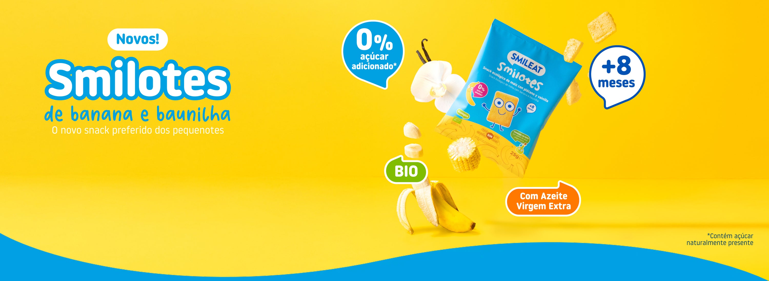 Smilotes de banana e baunilha o novo sanck preferido dos pequenotes