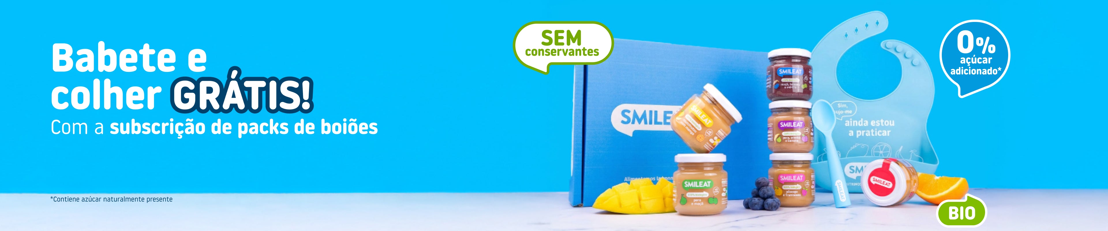 Babete e colher grátis