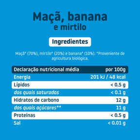 Ingredientes declaração nutricional média