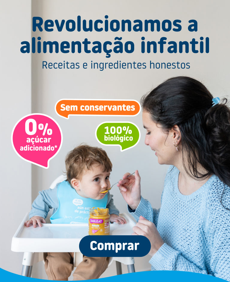 Revolucionamos a alimentação infantil com ingredientes reais e sem açúcares adicionados