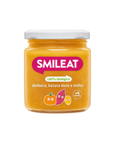 Boião de abóbora batata doce e milho +6 meses 100% ecológico