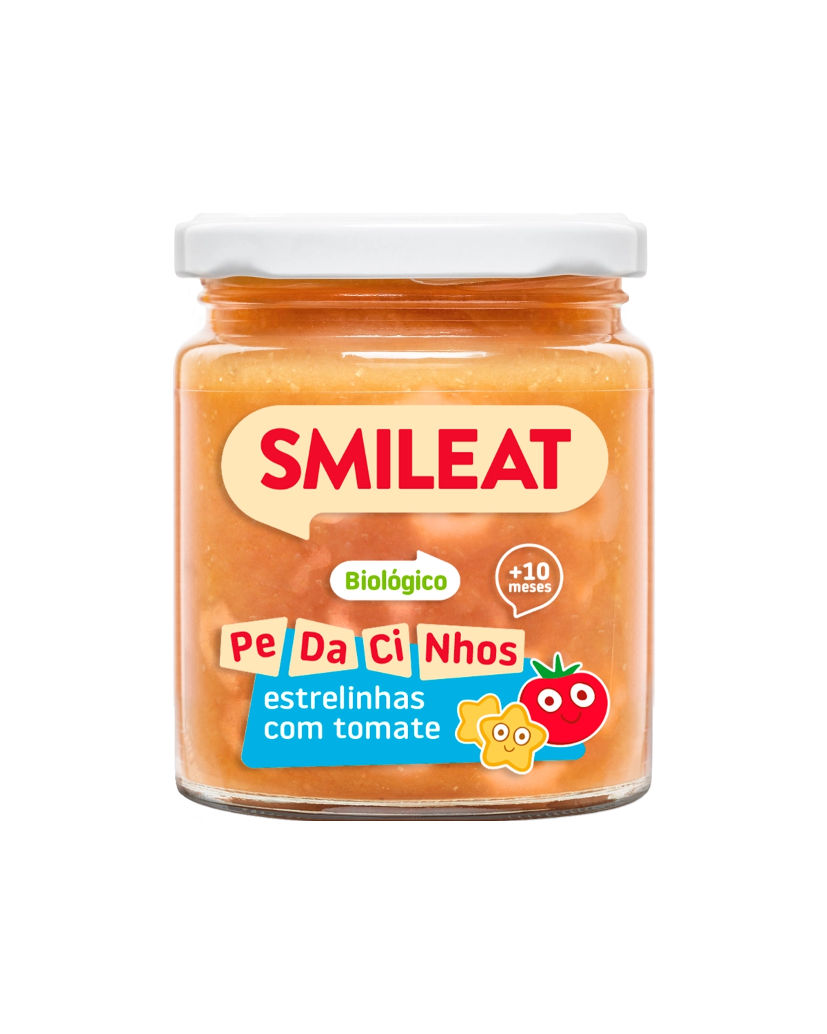Boião +10 meses estrelinhas com tomate
