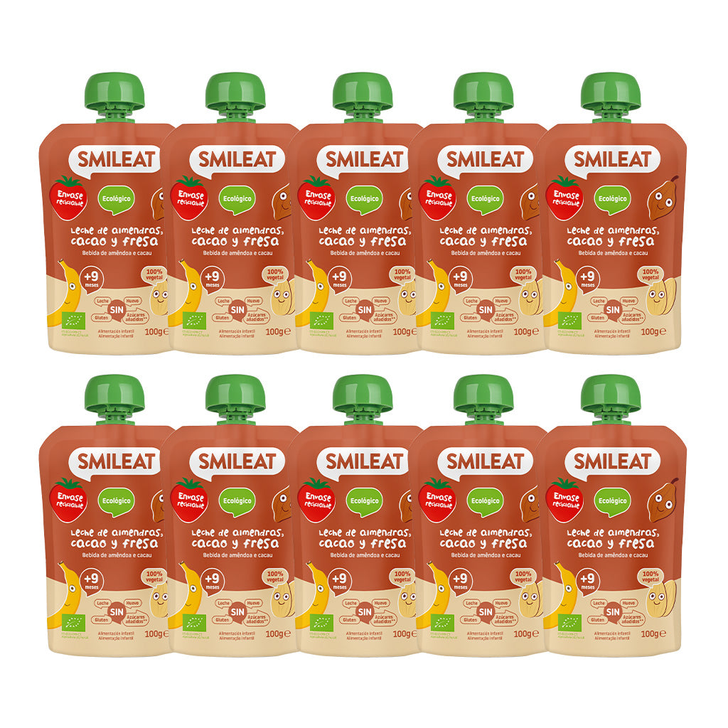 Pack pouches Bebida de Amêndoa, Cacau e Morango
