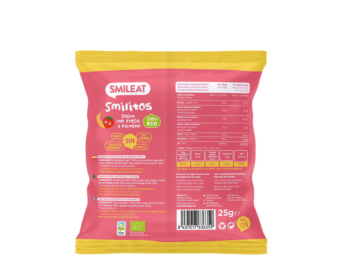 Smilitos de Morango e Banana