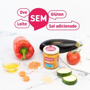 Boiões de PE-DA-CI-NHOS lentilha vermelha com quinoa