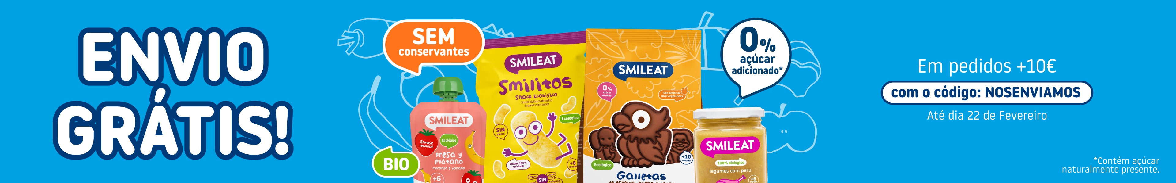 Envio grátis compras +10€