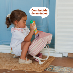 Pouch de bebida de amêndoa, manga e ananás