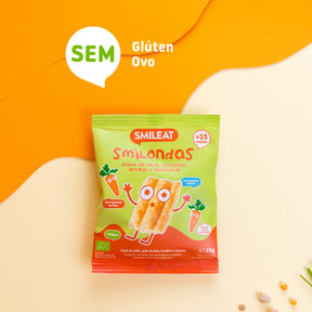 Smilondas de milho, grão-de-bico, lentilhas e cenoura