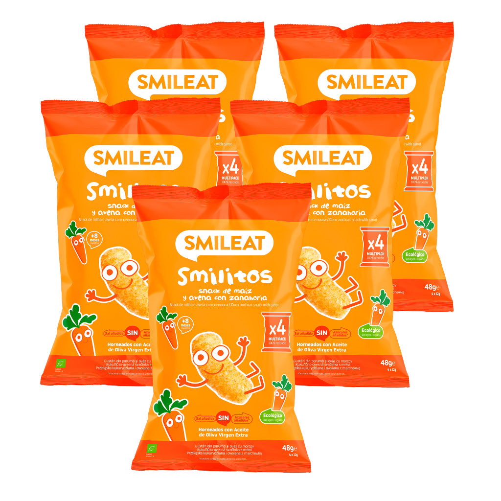 4 pacotes smilitos de maiz, aveia snack lanches