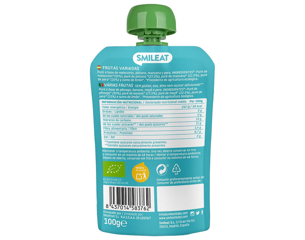 Pouch Vãrias Frutas 100 g